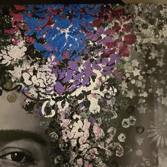 HANDCRAFTED Abstract Frida Kahlo Painting HANDPAINTED HANDMADE Wall Art Decor - Picture 7 of 17